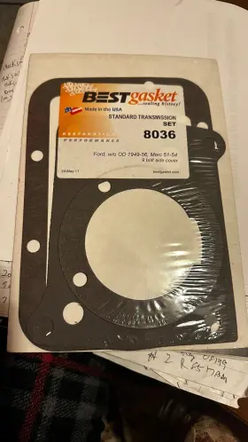49-56w Best Gasket 8036 Standard Trans Set Ford Merc 49-56w/o Od 9bolt