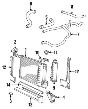 17-11-1-719-321 Bmw Genuine Lower Cover Rubber Seal