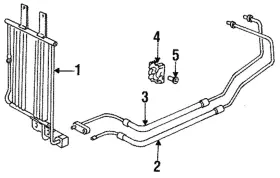 17-22-1-433-000 Bmw Genuine 1995-1998 M3 - Lines