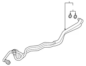 17-22-7-604-980 Bmw Genuine Oil Cooler Pipe
