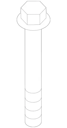 22-32-6-865-850 Bmw Genuine Trans Cross-member Bolt