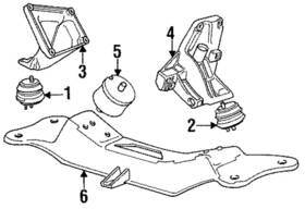 Bmw 23-70-1-138-578 Genuine Trans Cross-member