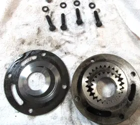 1390166 Buick 1948-1960 All Dynaflow Rear Oil Pump With Cover And Bolts Exlent Used 1390166 Buick 1948-1960 All Dynaflow Rear Oil Pump With Cover And Bolts Exlent Used