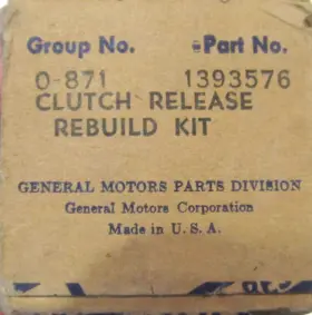 1393576 Buick 1938-1948 Nos Clutch Release Rebuild Kit Mib