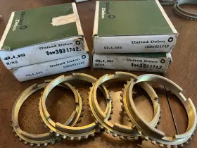 3831742 Chevrolet Oldsmobile Pontiac Buick 4 Nos Delco 1963-65 Muncie M20 M21 M22 Speed Synchro Rings