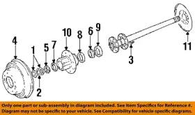 4797126 Chrysler Oem 94-03 B350 Rear Suspension Brake Components-washer