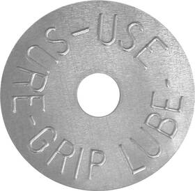 Classic Industries Mn7000 Dana 60 Round Aluminum Sure Grip Lube Rear Axle Identification Tag