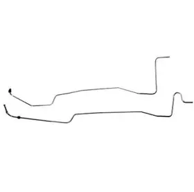 7a030f Classic Tube 1967-70 Mustang V8 Pre-formed Trans Lines With C4
