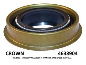 Crown Automotive Sales Co. 4638904 Transfer Case Output Shaft Seal Rear Jeep Wrangler Yj Cherokee Xj