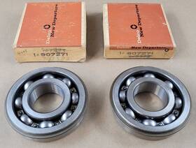 Delco/new Departure 907372 2 Nos Gm 954953 4 Speed Rear Main Shaft Bearings 1957-63 Corvette