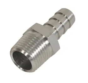 98101 Derale Straight Hose Barb Fitting 3/8 Inch Npt Male X Each