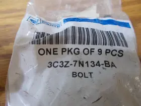 3c3z-7n134-ba Ford New Oem Transmission Bolt Pkg Of 9