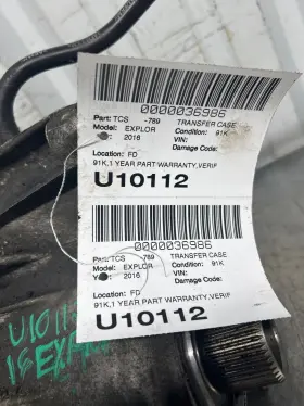 At437251ek Ford 2016 Explorer 3.5l Na Transfer Case Tcase Assembly Without Oil Cooler 13-19 91k