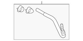 Ford Bb5z-7w063-d Genuine Automatic Transmission Oil Cooler Hose Assembly