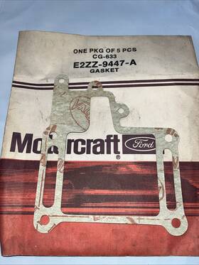 Ford E2zz-9447-a Genuine Carb Mounting Gasket Cg633 Motorcraft Free Shipping