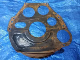E3te-6a373-aa Ford Steel Spacer Plate For Truck 460 V8 Engine With Four Speed Manual Trans