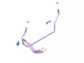 F2gz-7r081-m Ford Genuine Automatic Transmission Oil Cooler Hose Assembly