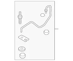 F2gz-7r081-t Ford Genuine 2018 Edge - Automatic Transmission Oil Cooler Tube
