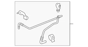 Fl3z-7b028-h Ford Genuine Connector Tube