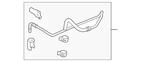 Fl3z-7b028-l Ford Genuine Outlet Tube