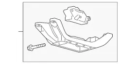 L1mz-6068-d Ford Genuine Trans Mount Bracket L1mz6068d