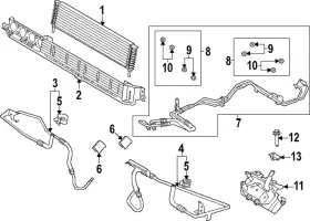 Ml3z-7b142-b Ford Genuine Trans Cooler Bracket
