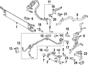Nb3z-7r081-b Ford Genuine Cooler Pipe Nb3z7r081b