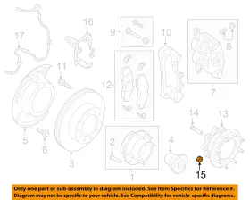 W520506s437 Ford Oem 18-22 F-250 Super Duty Brake Components-spacer Nut