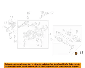 W707772s441 Ford Oem 98-23 Continental Carrier Components-axle Nut