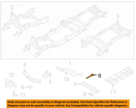 W710356s439 Ford Oem 17-22 F-250 Super Duty-trans Cftmember Mount Bolt