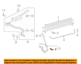 W713764-s300 Ford 1 Genuine Transmission Oil Cooler Line Clip