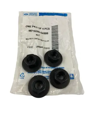W716300-s450b Ford 4-pack Of Genuine Oem Engine Mount Nut Seat Belt Guide Nuts W716300-s450