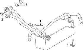 W721444-s442 Ford Genuine Trans Cooler Mount Bolt W721444s442