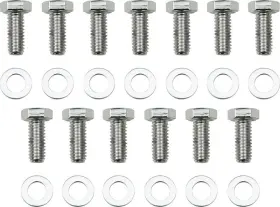 56474cd Gardner-westcott Th200 / Th350 Th400 Powerglide Chrome Transmission Pan Hex Head Bolt Set