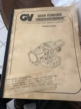 3d0400 Gear Vendors Under/overdrive For Gm Turbo 400