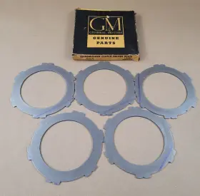 3689707 General Motors 5 New Nos Gm Power Glide Clutch Driven Plates 1950-52 Chevy Pass