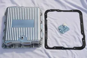 7599pol Gh Gm Chevy 700r4 Polished Aluminum Transmission Pan With Bolts And Gasket Kit Return