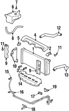 25624176 Gm Genuine Parts Automatic Transmission Fluid Cooler Lower Line