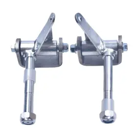 Wm-mk0359 Hxgxkbq Right Left Steering Spindle Bracket Set 5/8 Inch Axle Kingpin 4-1/2 Silver