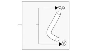 25414-2w500 Hyundai Genuine Engine Coolant Hose