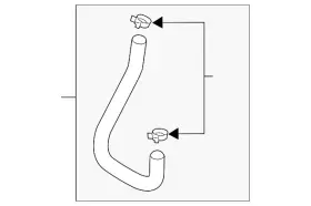 25415-2w500 Hyundai Genuine Engine Coolant Hose