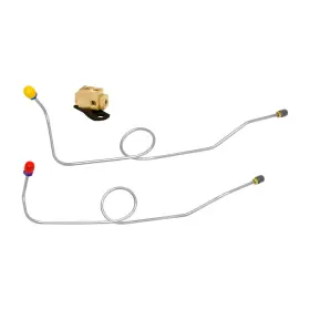 Dbb6205 Inline Tube 62-64 Dodge Mopar Dual Master Conversion Cylinder Block And Brake Lines Tubes
