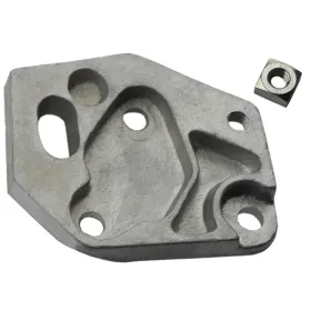 Inl14445 Inline Tube Manual Transmission Shifter Plate Aluminum With Nut 1964-66 Pontiac Lemans