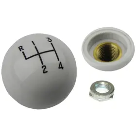 Inl14724b Inline Tube 1964-88 1 7/8 White Hurst 4 Sp Shifter Handle Ball Knob W Nut Fine Thread 3/8-24 Inl14724b Inline Tube 1964-88 1 7/8 White Hurst 4 Sp Shifter Handle Ball Knob W Nut Fine Thread 3/8-24