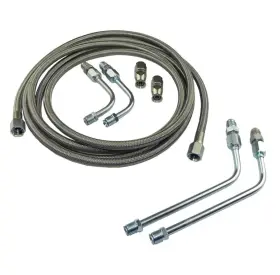 Tlc01 Inline Tube Transmission Flex Hose Kit Cut To Length Can Be Used On Most Cars