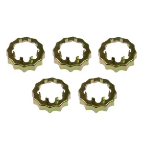 Alx-pau-rb-615-075-cl360a53 Karparts360 For Lincoln Town Car 1990 Spindle Nut Retainers 5 Pieces 1-1/8 Inches Hex Size