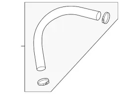 25420-f2500 Kia Genuine Oil Cooler Tube