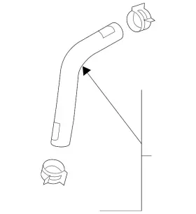 25422-1u500 Kia Genuine Inlet Hose