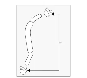 25425-3s000 Kia Genuine Automatic Transmission Oil Cooler Hose