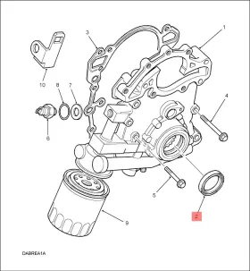 Err6490 Land Rover Oem Crankshaft Front Cover Oil Seal Discovery Range Def